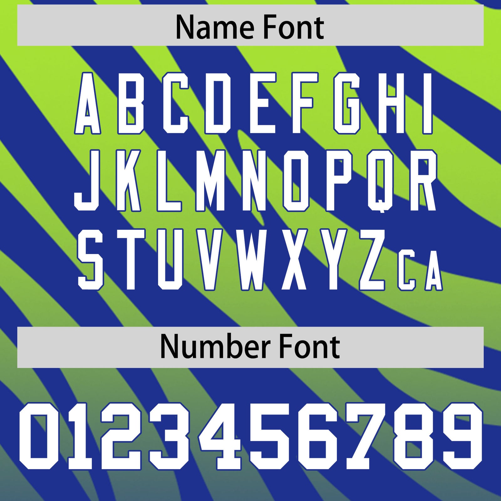 Custom Royal Neon Green Tiger Stripe Gradient Animal Print Personalized Team Shirt Baseball Jersey