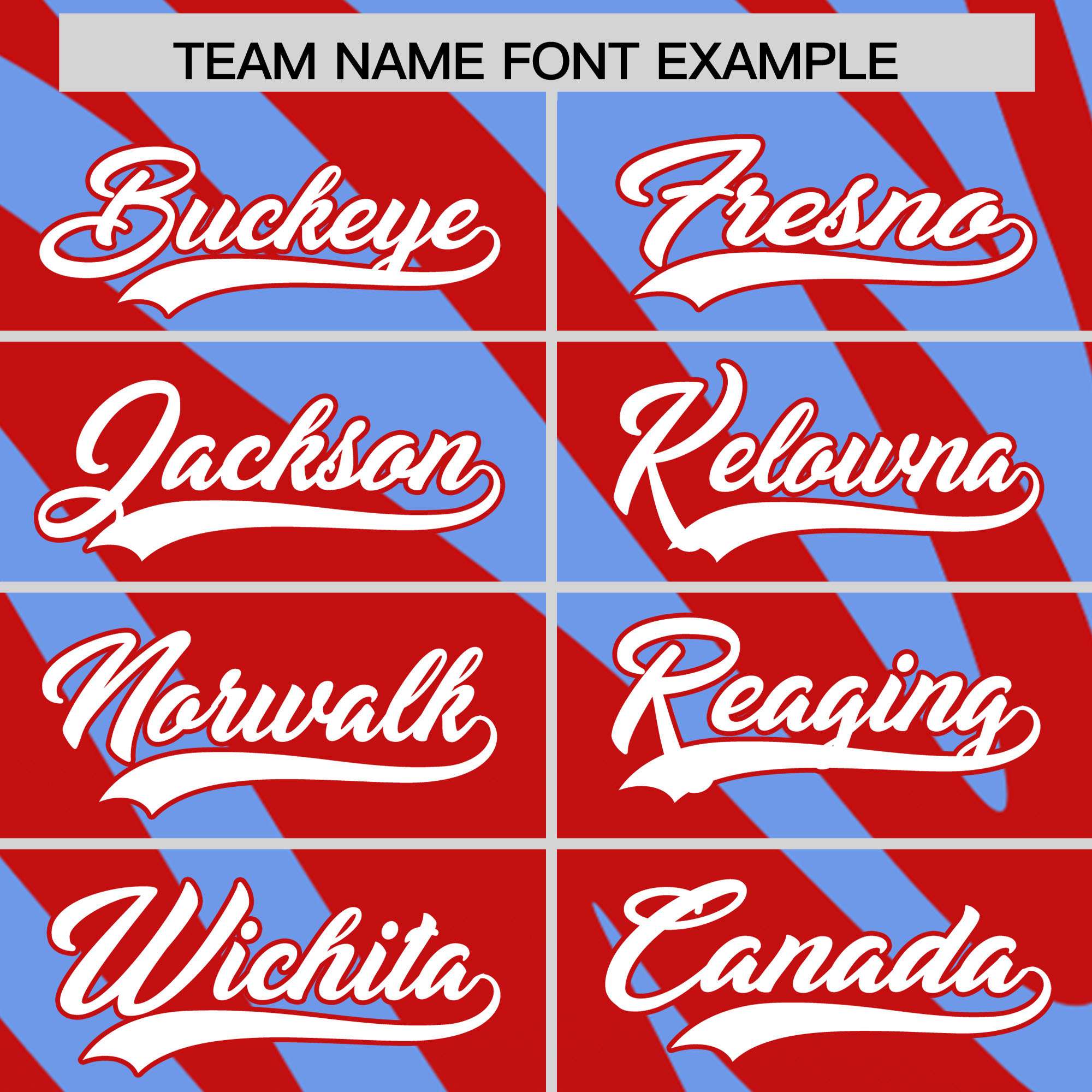 Custom Red Light Blue Tiger Stripe Gradient Animal Print Personalized Team Shirt Baseball Jersey