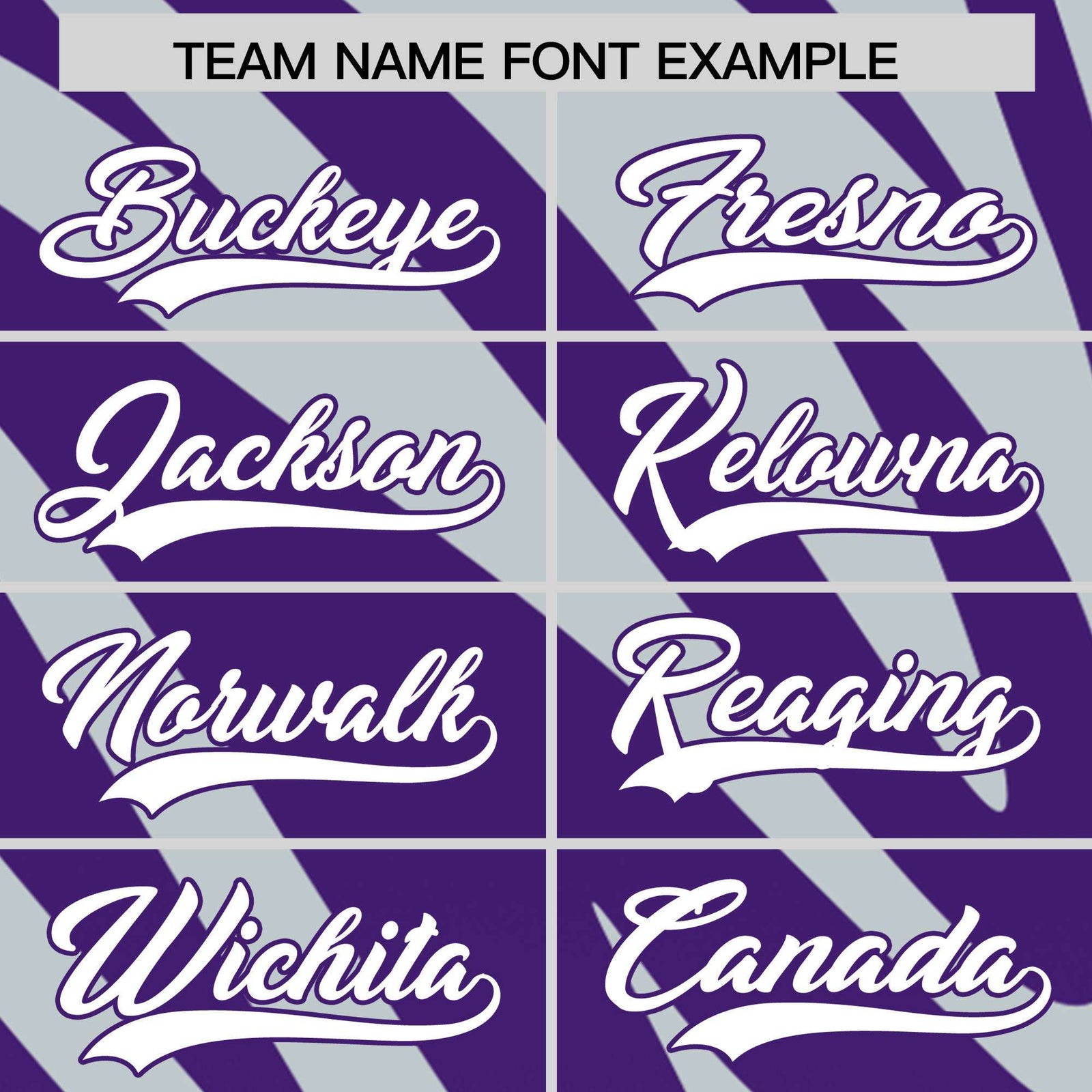 Custom Purple Silver Tiger Stripe Gradient Animal Print Personalized Team Shirt Baseball Jersey