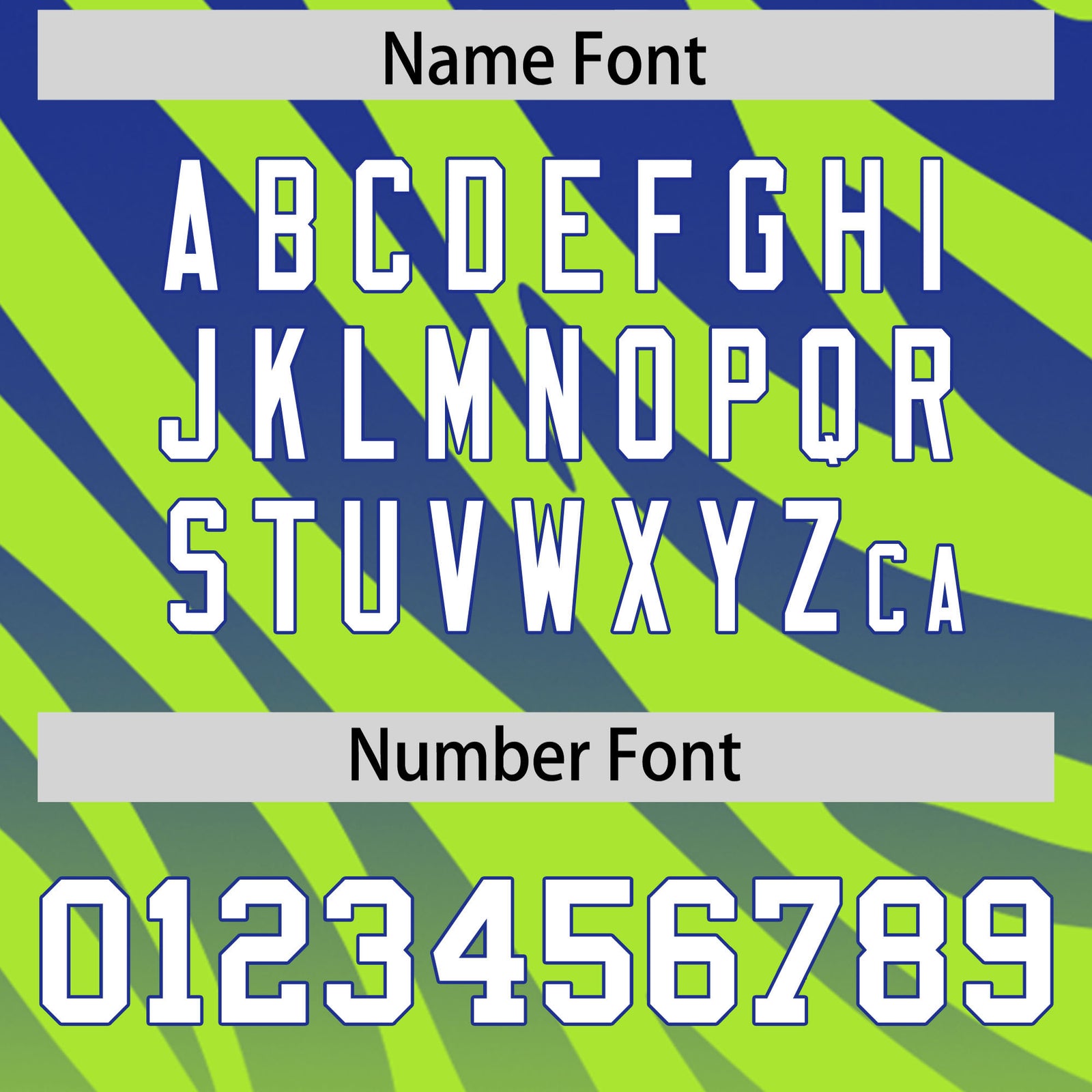 Custom Neon Green Royal Tiger Stripe Gradient Animal Print Personalized Team Shirt Baseball Jersey