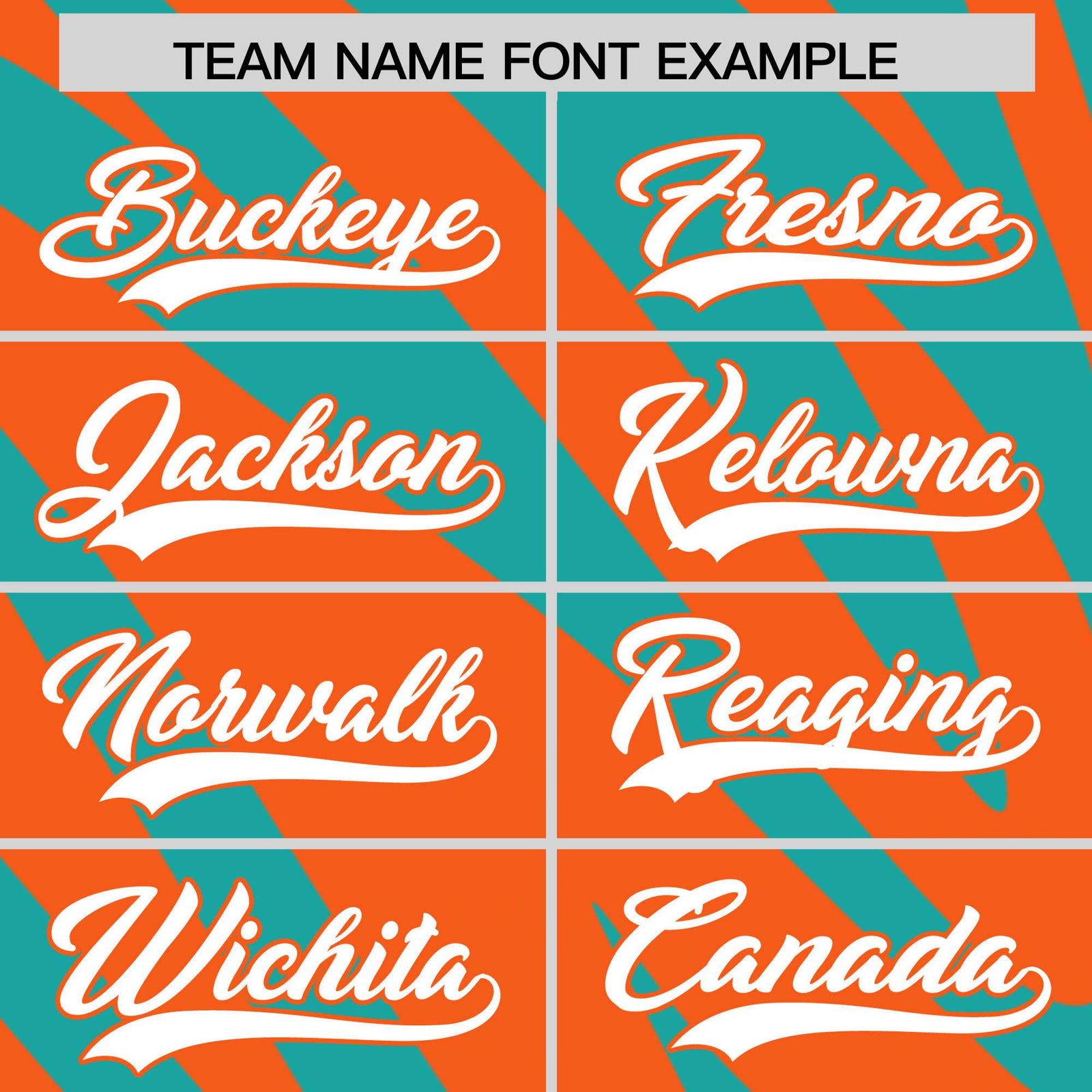 Custom Aqua Orange Tiger Stripe Gradient Animal Print Personalized Team Shirt Baseball Jersey