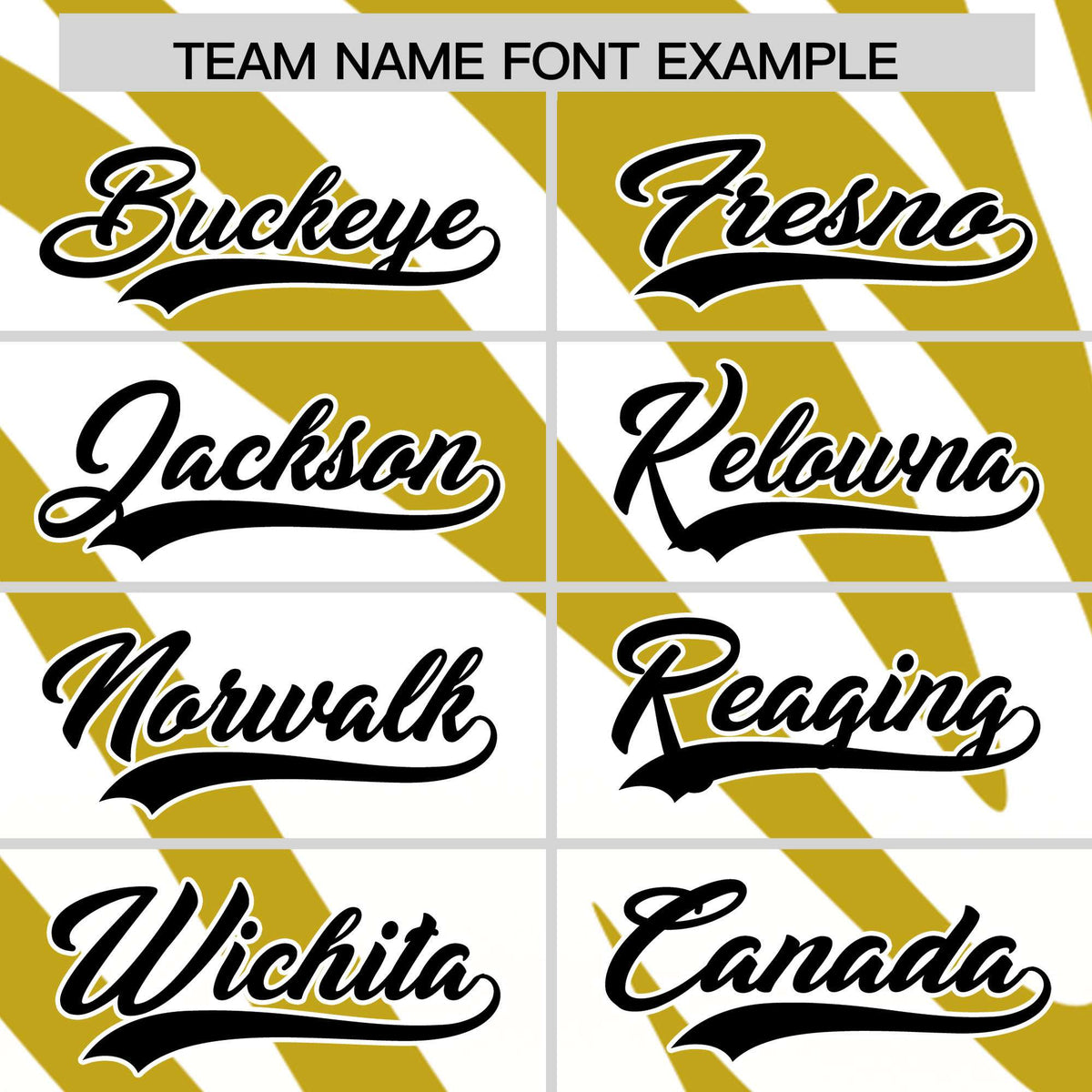 Custom White Old Gold Tiger Stripe Gradient Animal Print Personalized Team Shirt Baseball Jersey