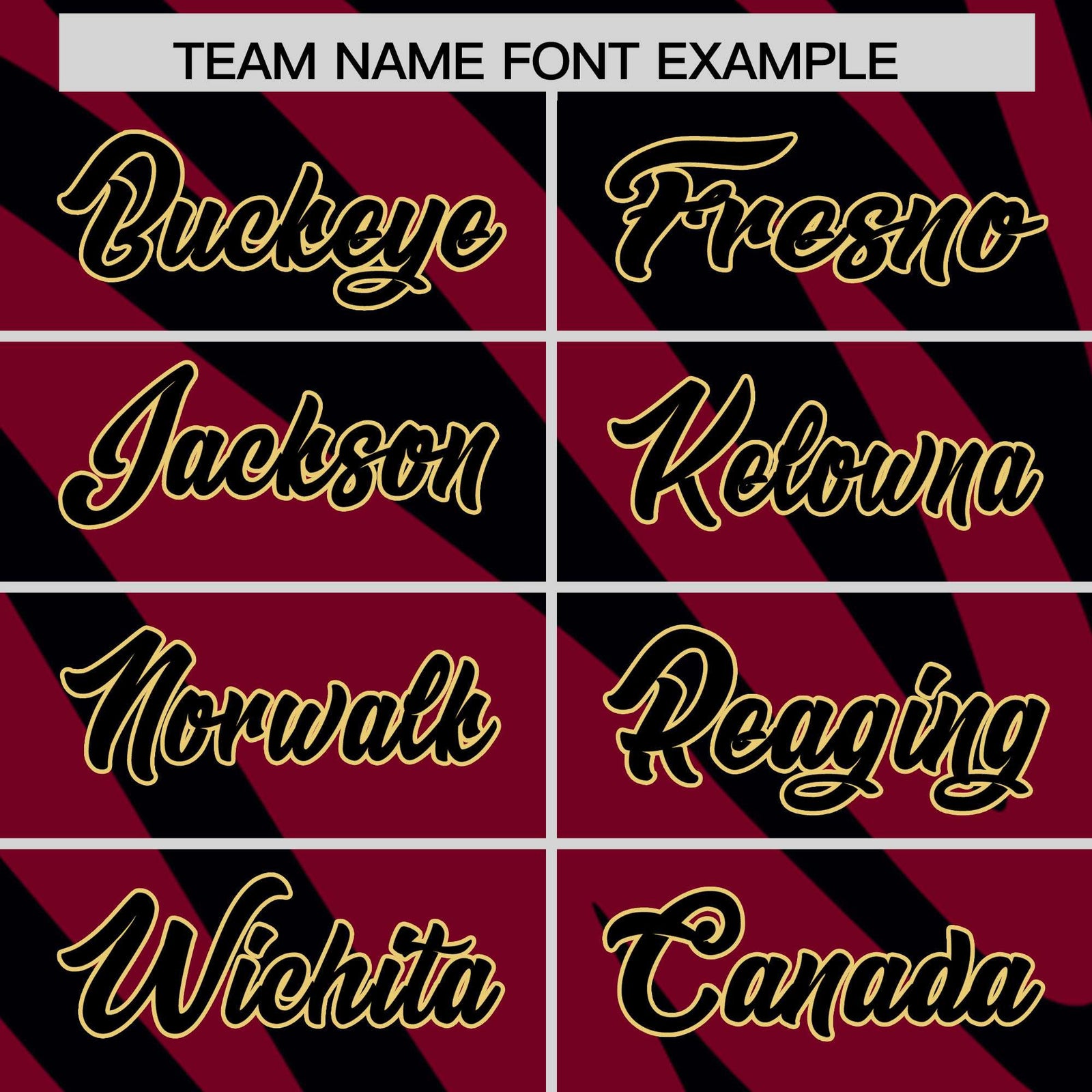 Custom Crimson Black Tiger Stripe Gradient Animal Print Personalized Team Shirt Baseball Jersey