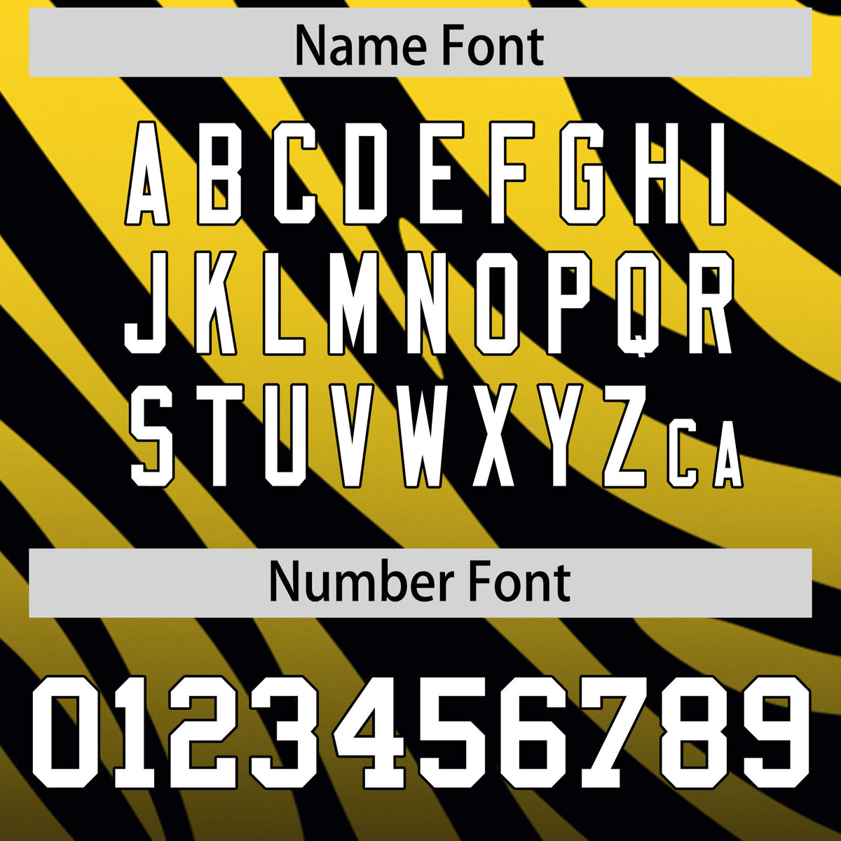 Custom Gold Black Tiger Stripe Gradient Animal Print Personalized Team Shirt Baseball Jersey