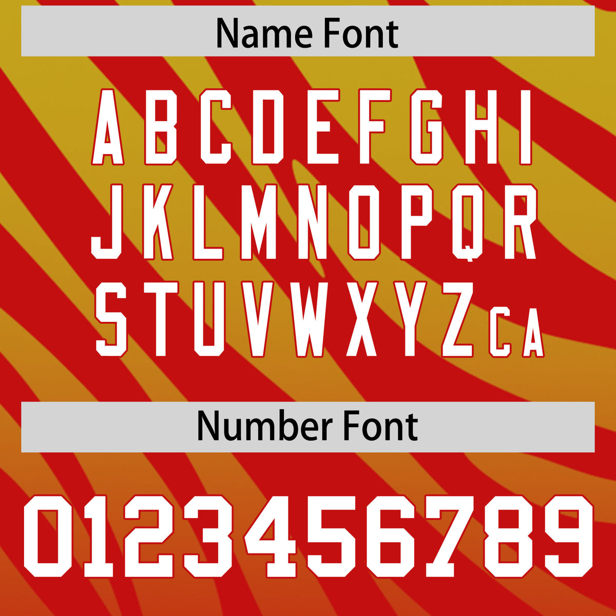 Custom Old Gold Red Tiger Stripe Gradient Animal Print Personalized Team Shirt Baseball Jersey