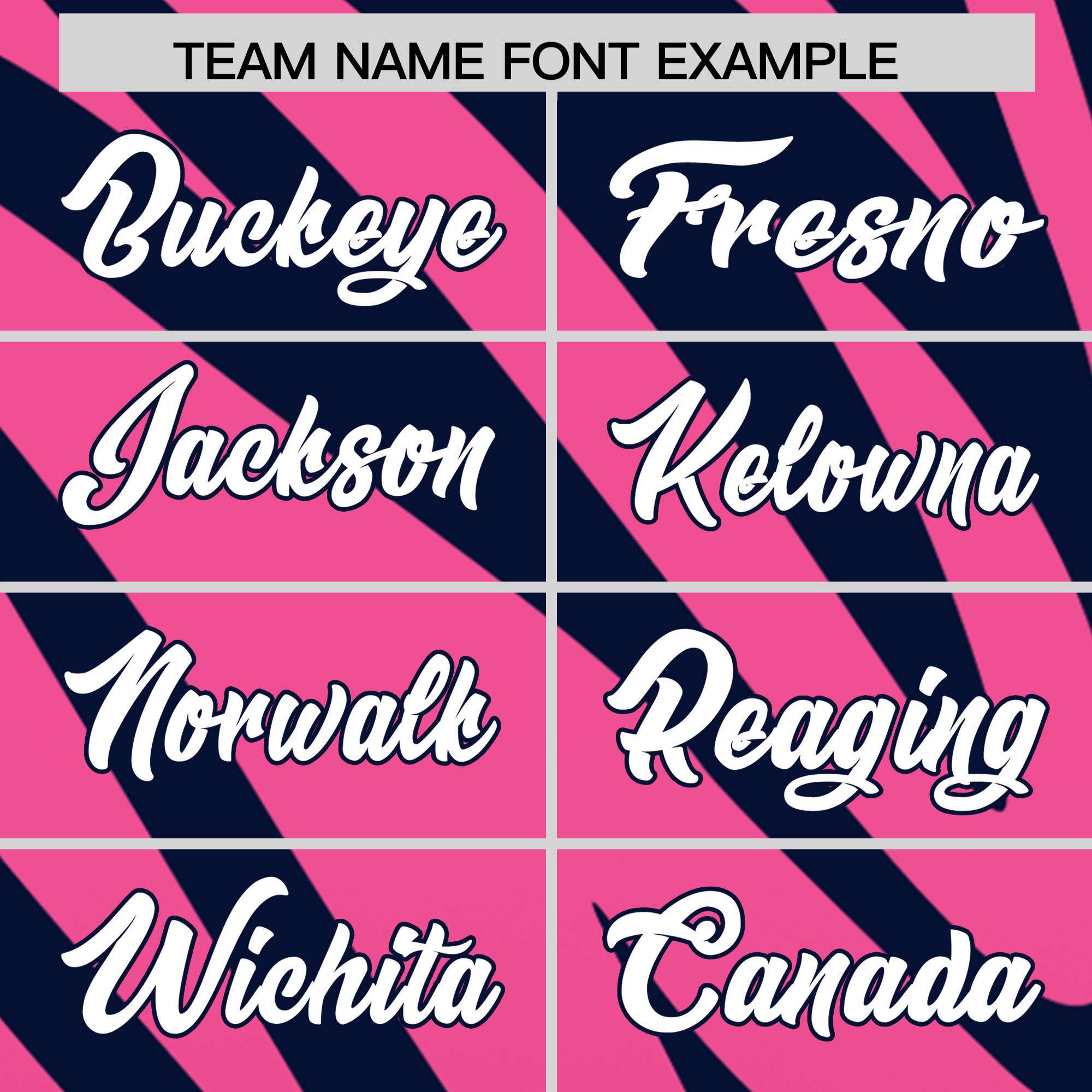 Custom Navy Pink Tiger Stripe Gradient Animal Print Personalized Team Shirt Baseball Jersey