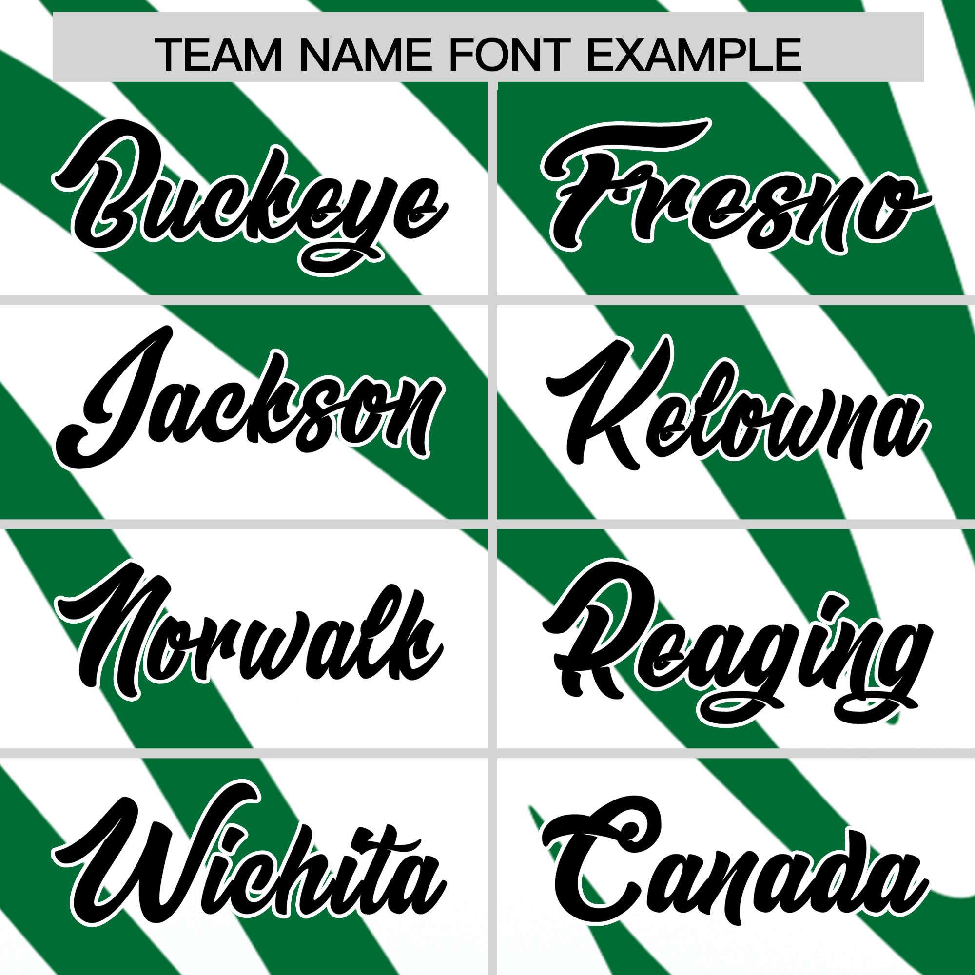 Custom Kelly Green White Tiger Stripe Gradient Animal Print Personalized Team Shirt Baseball Jersey