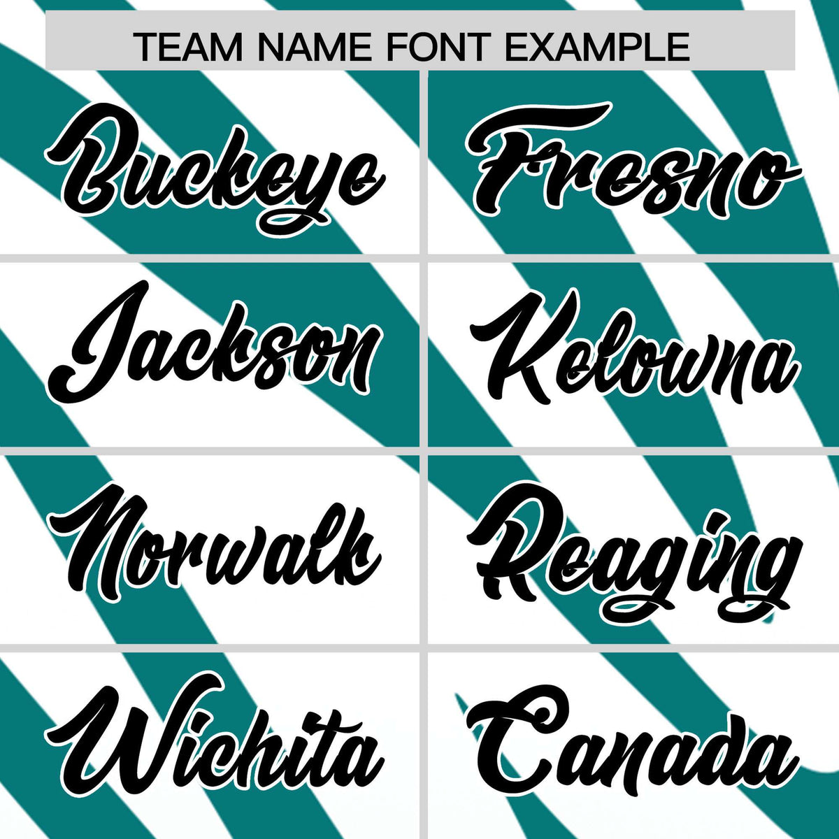 Custom Aqua White Tiger Stripe Gradient Animal Print Personalized Team Shirt Baseball Jersey