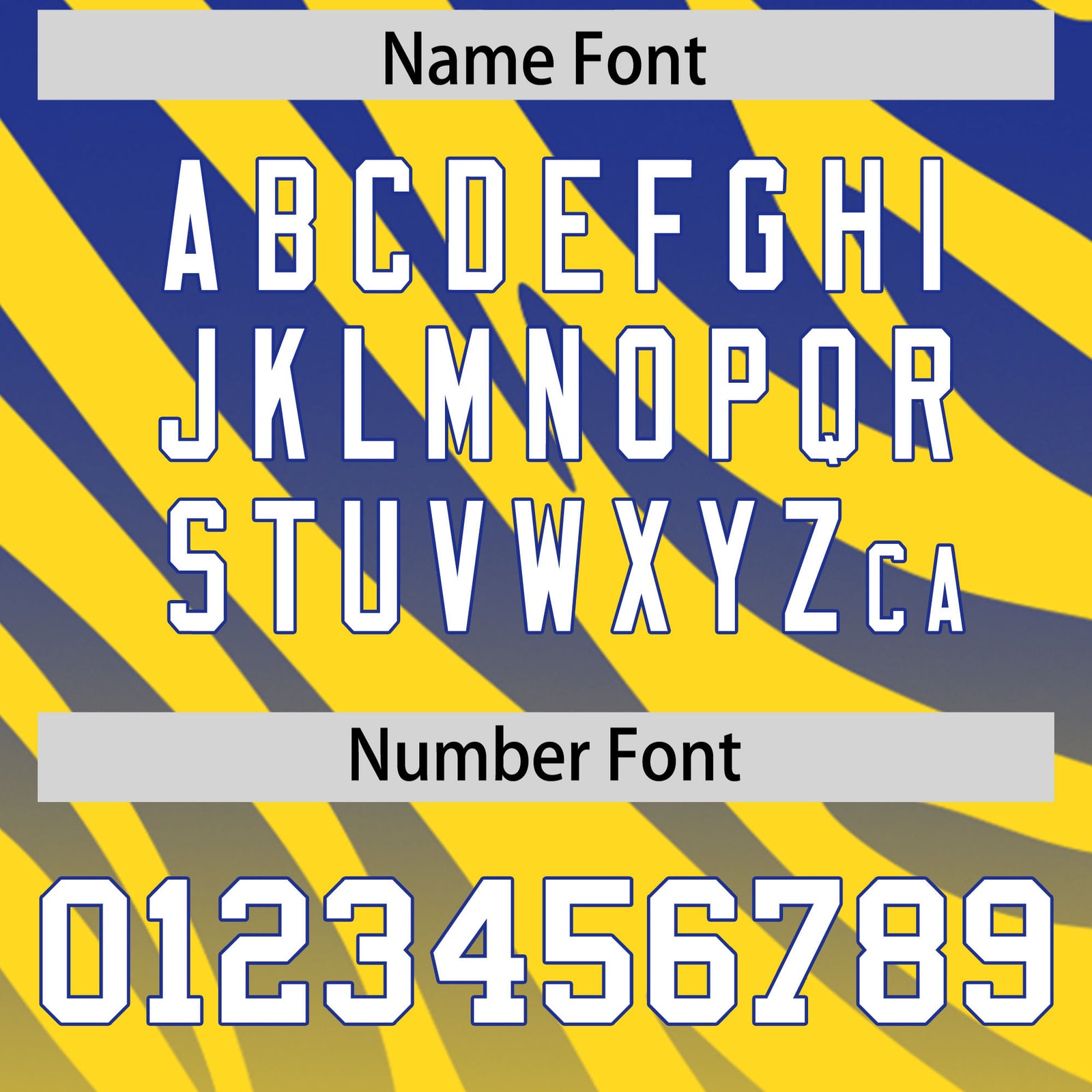 Custom Gold Royal Tiger Stripe Gradient Animal Print Personalized Team Shirt Baseball Jersey