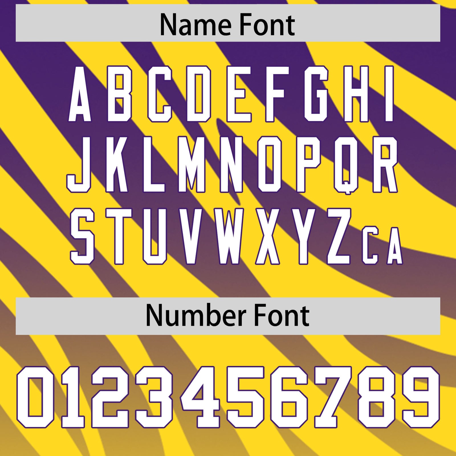 Custom Purple Gold Tiger Stripe Gradient Animal Print Personalized Team Shirt Baseball Jersey