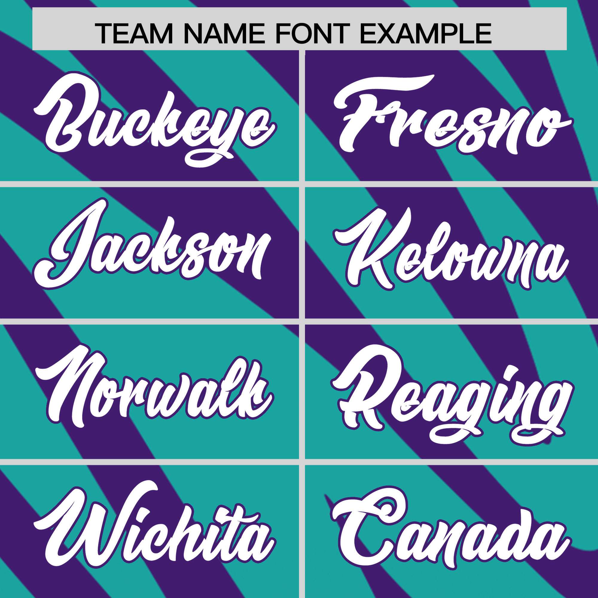 Custom Purple Aqua Tiger Stripe Gradient Animal Print Personalized Team Shirt Baseball Jersey