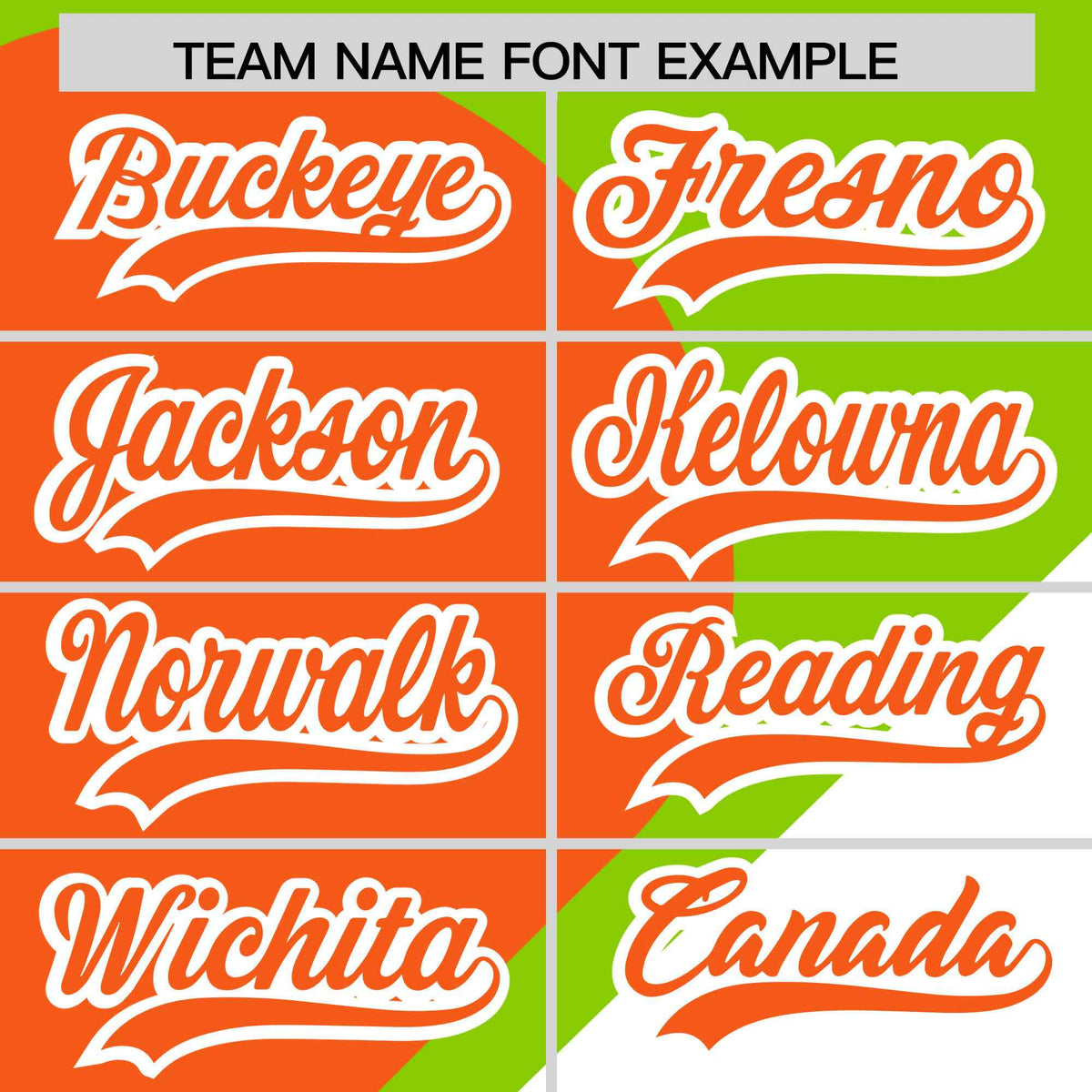 Custom Neon Green Orange-White Color Block Personalized Half Heart Pattern Authentic Baseball Jersey