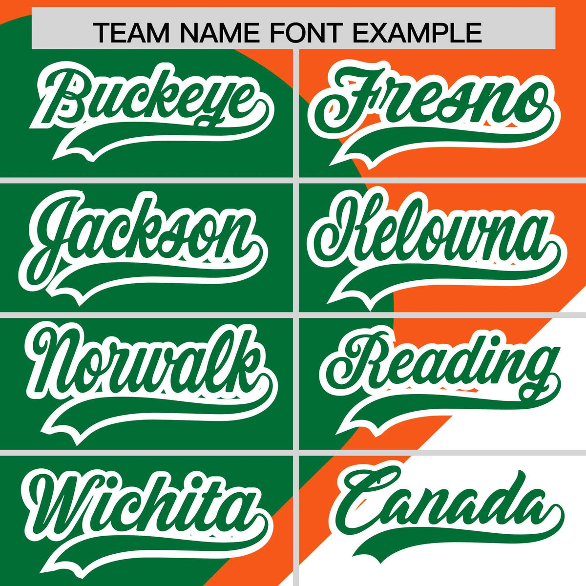 Custom Orange Kelly Green-White Color Block Personalized Half Heart Pattern Authentic Baseball Jersey