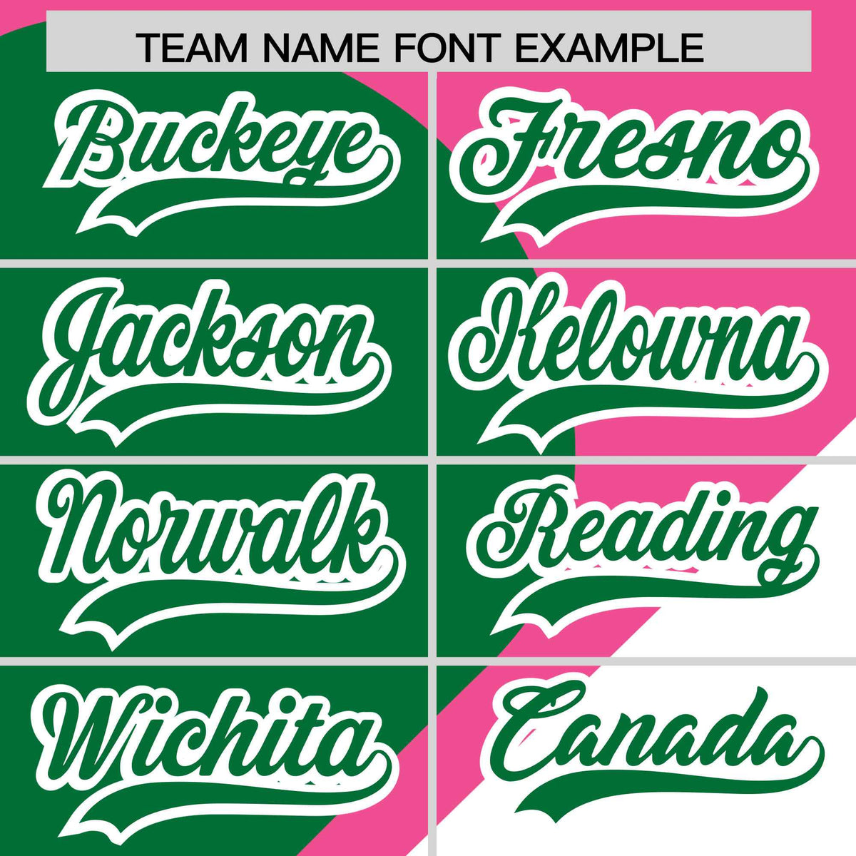 Custom Pink Kelly Green-White Color Block Personalized Half Heart Pattern Authentic Baseball Jersey