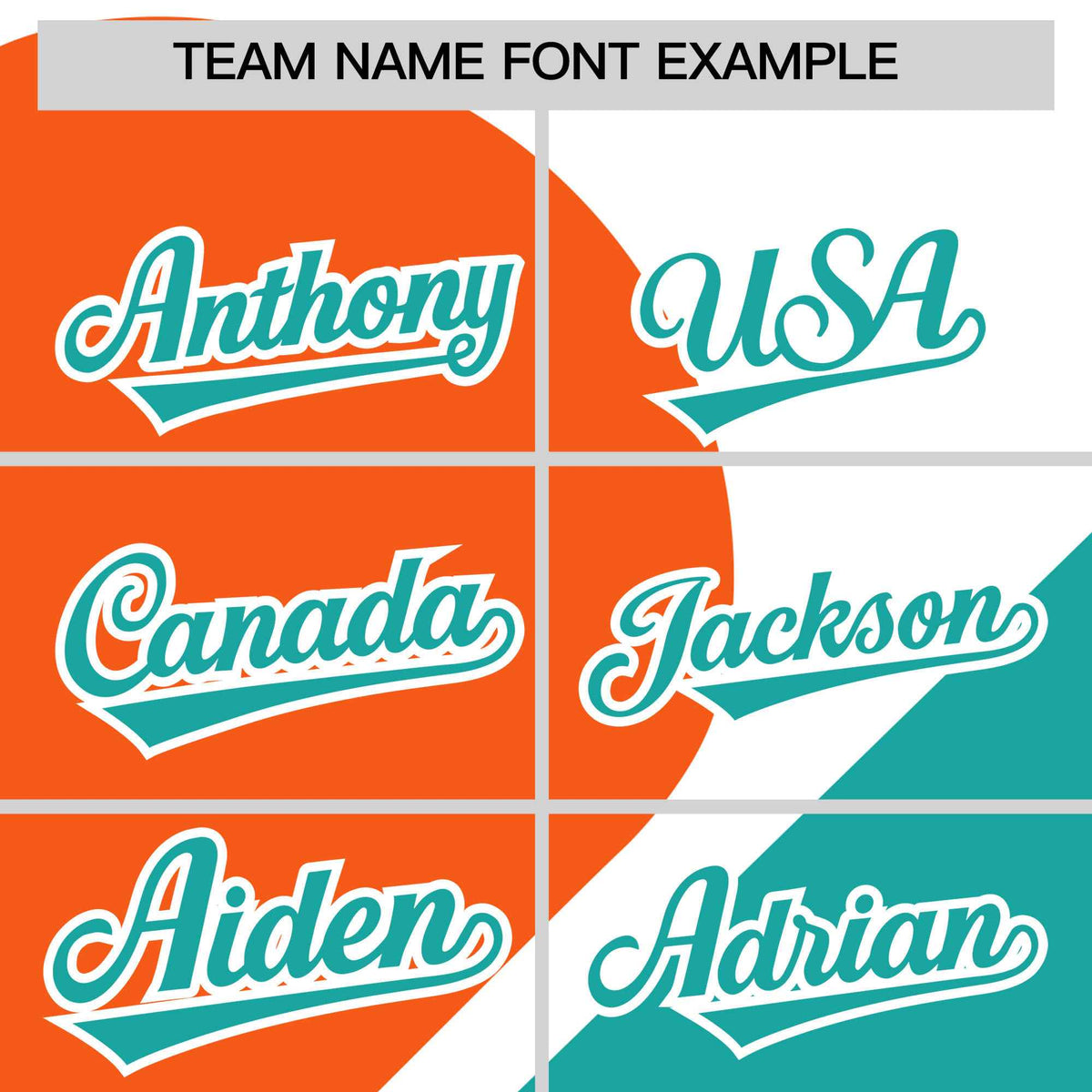 Custom White Orange-Aqua Color Block Personalized Half Heart Pattern Authentic Baseball Jersey