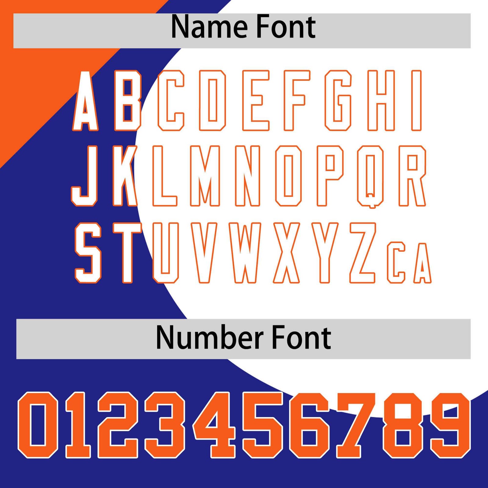 Custom Royal Orange-White Color Block Personalized Half Heart Pattern Authentic Baseball Jersey