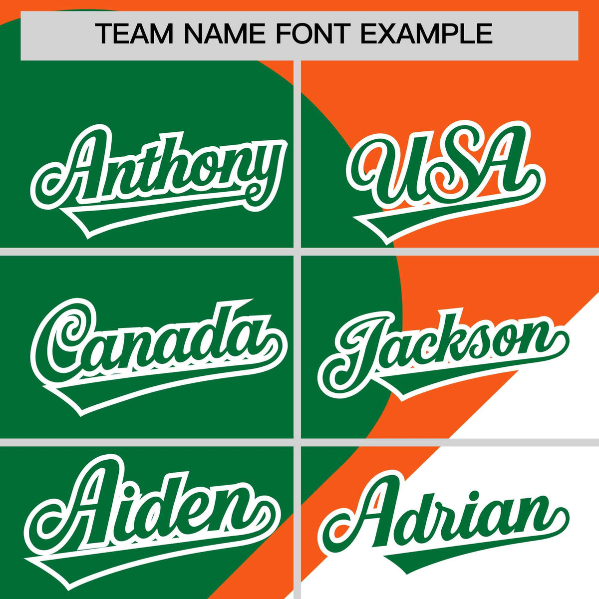 Custom Orange Kelly Green-White Color Block Personalized Half Heart Pattern Authentic Baseball Jersey