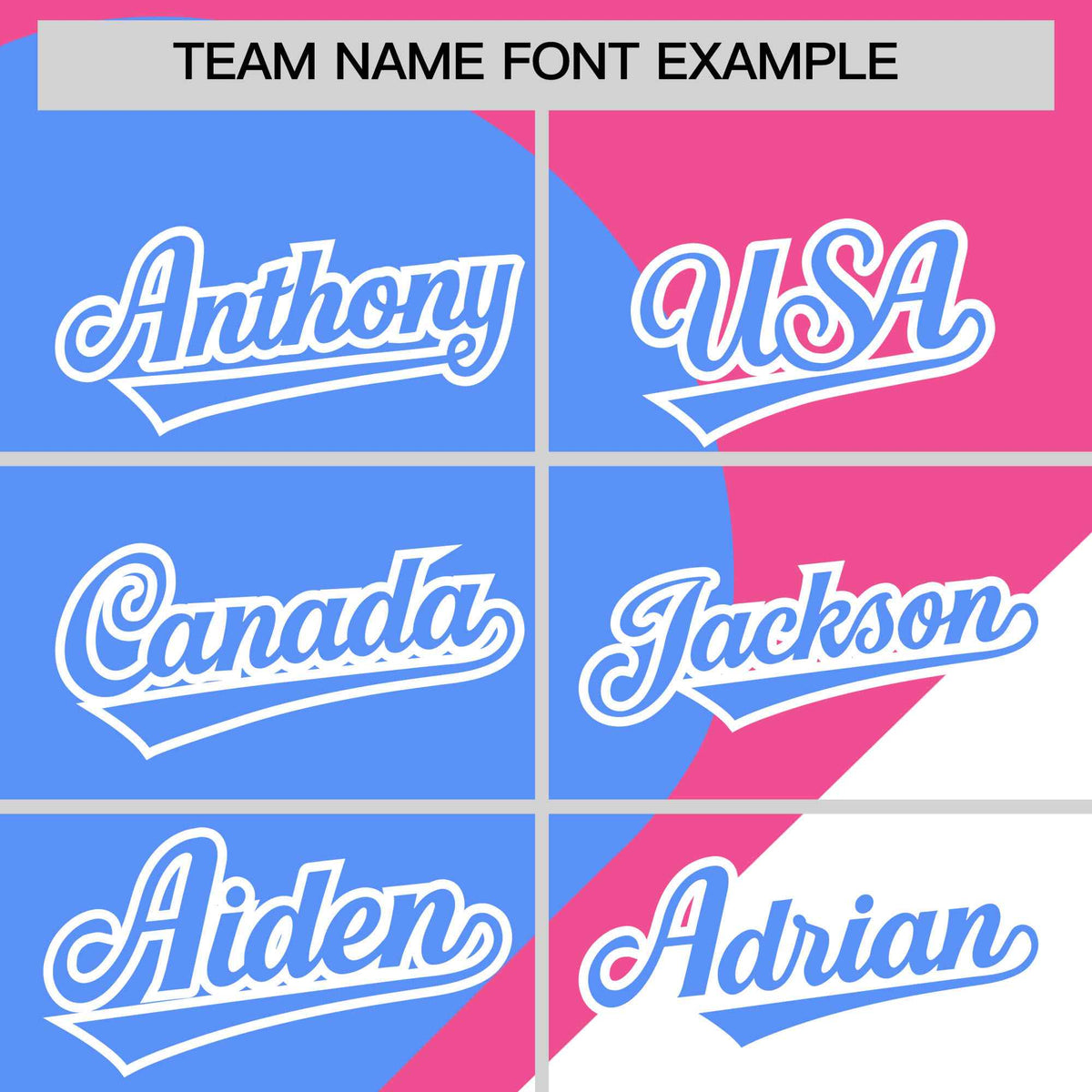 Custom Pink Powder Blue-White Color Block Personalized Half Heart Pattern Authentic Baseball Jersey