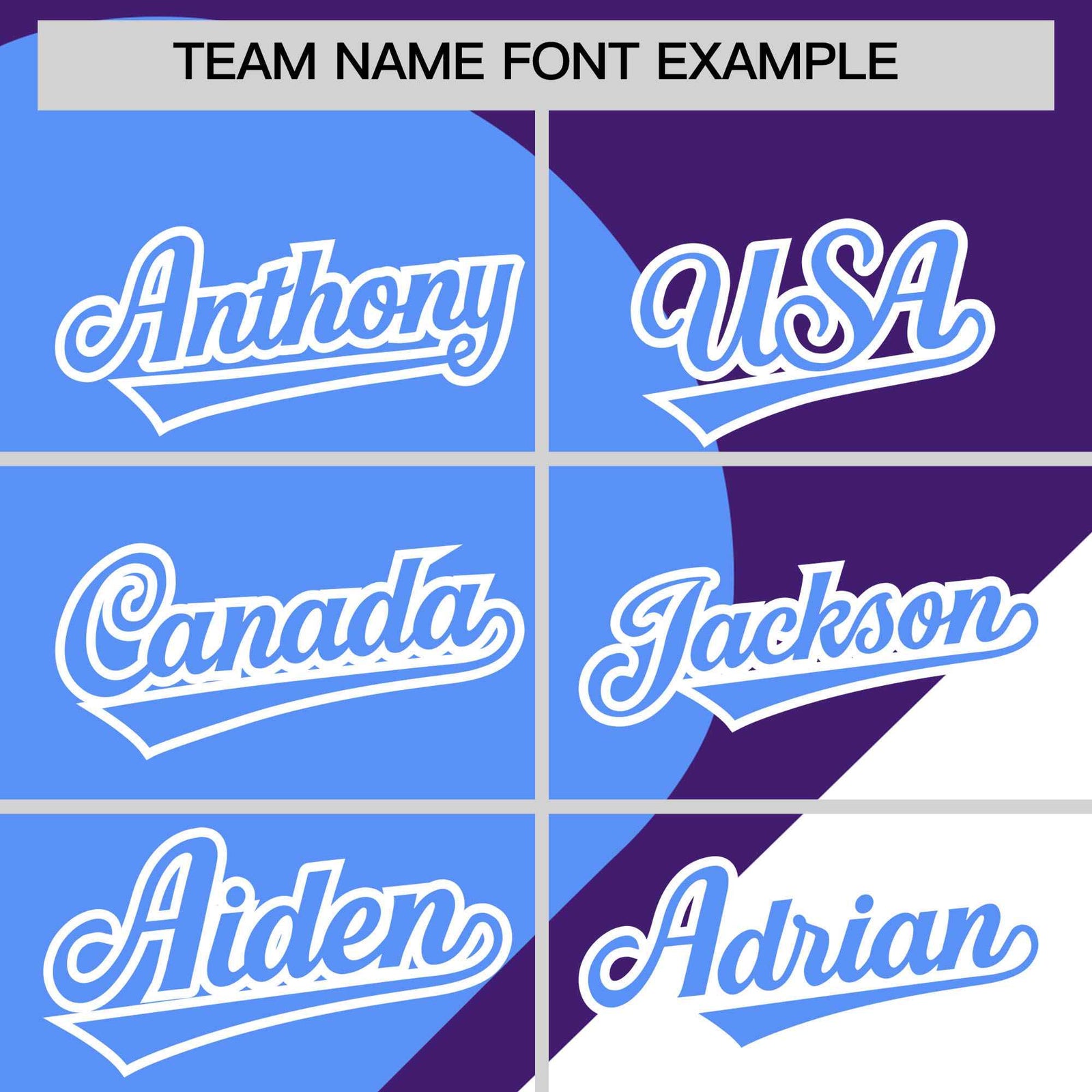 Custom Purple Powder Blue-White Color Block Personalized Half Heart Pattern Authentic Baseball Jersey