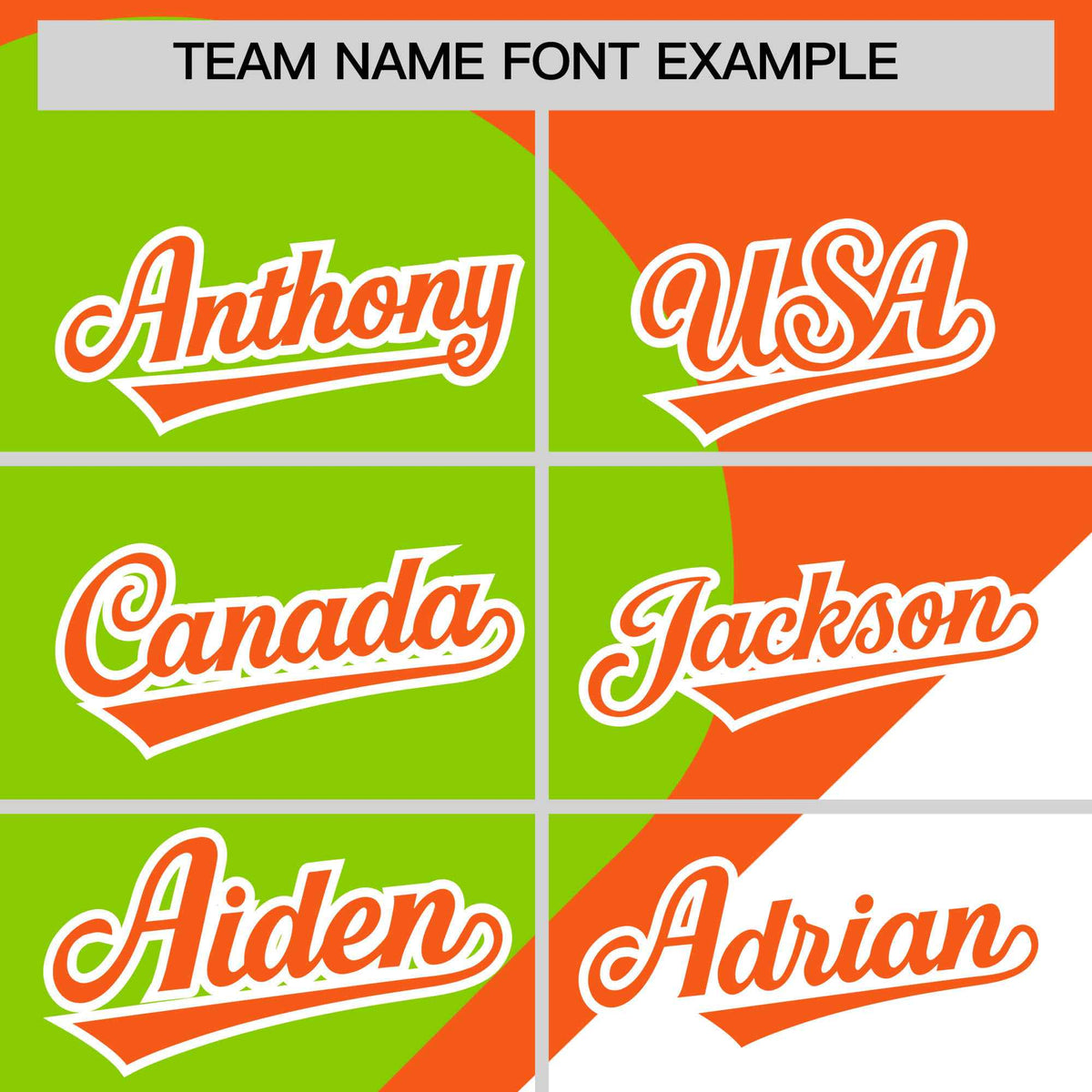 Custom Orange Neon Green-White Color Block Personalized Half Heart Pattern Authentic Baseball Jersey