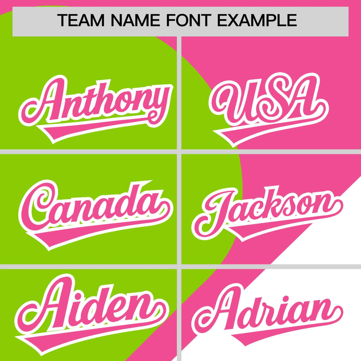 Custom Pink Neon Green-White Color Block Personalized Half Heart Pattern Authentic Baseball Jersey