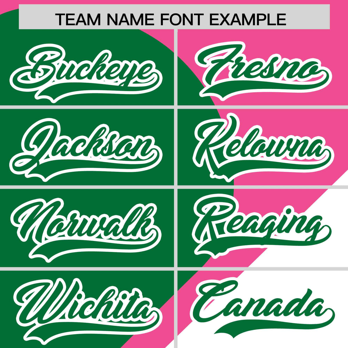 Custom Pink Kelly Green-White Color Block Personalized Half Heart Pattern Authentic Baseball Jersey