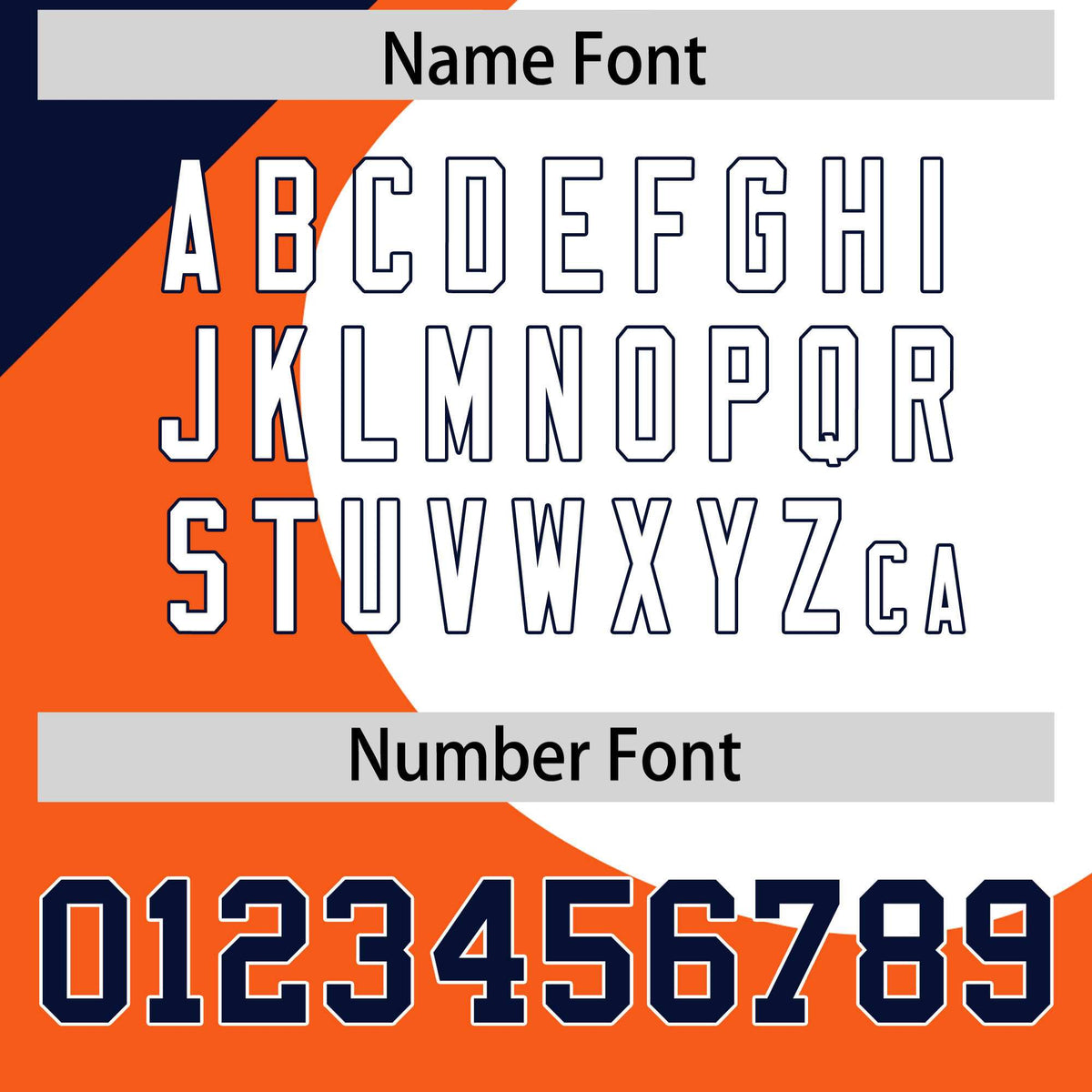 Custom Orange Navy-White Color Block Personalized Half Heart Pattern Authentic Baseball Jersey