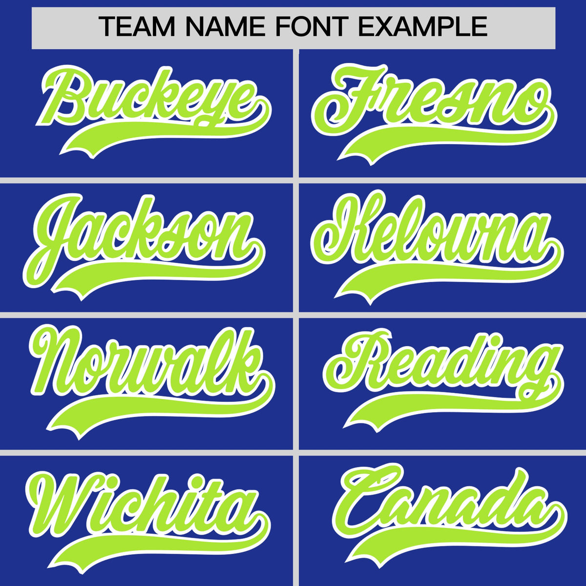 Custom Royal Blue Neon Green Side Camo Style Personalization Baseball Jersey| KXKSHOP