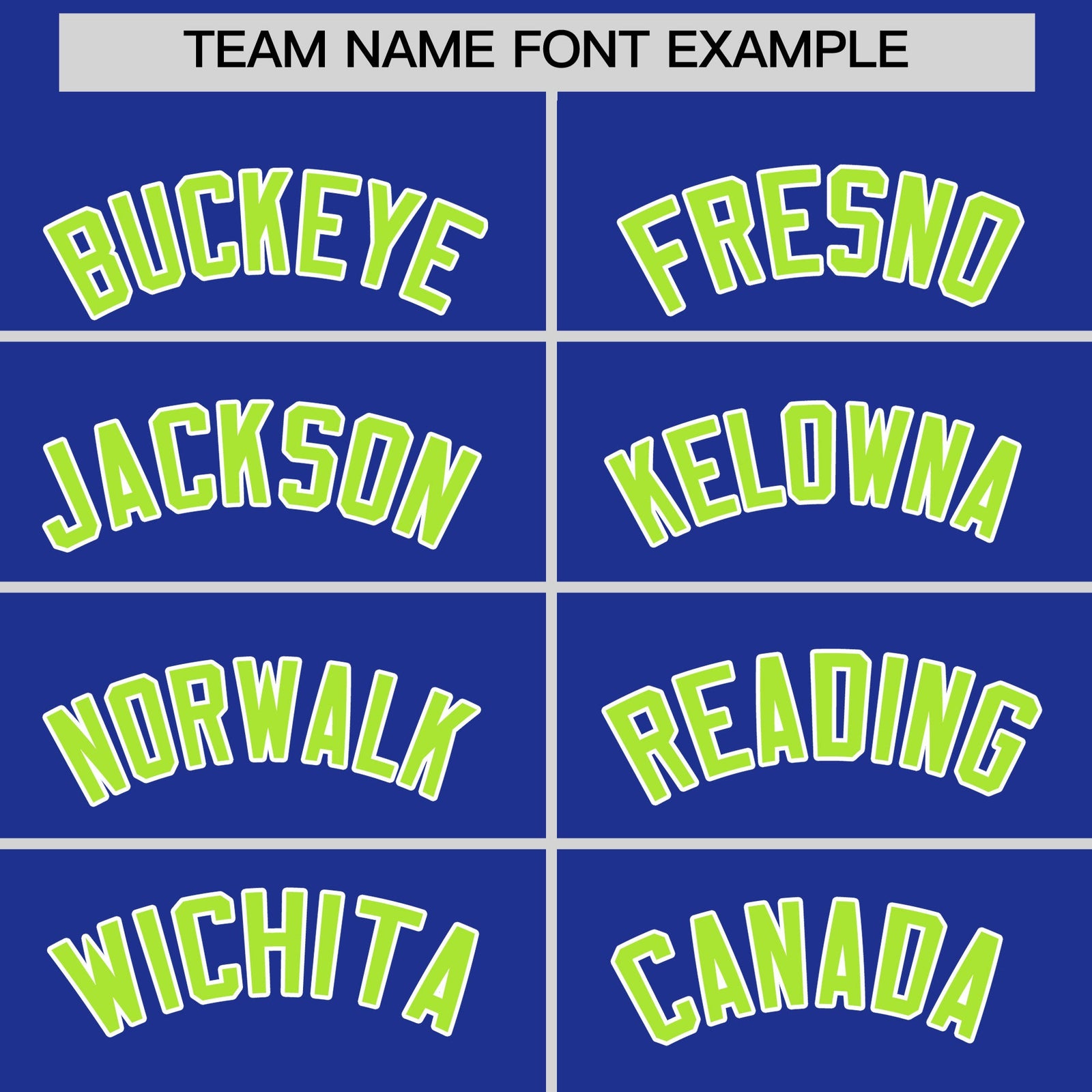 Custom Royal Blue Neon Green Side Camo Style Personalization Baseball Jersey| KXKSHOP