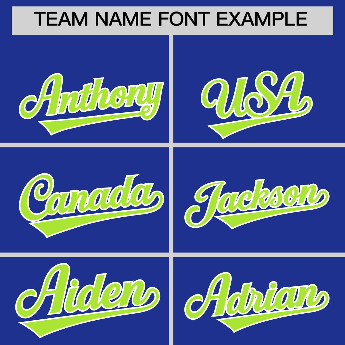 Custom Royal Blue Neon Green Side Camo Style Personalization Baseball Jersey| KXKSHOP