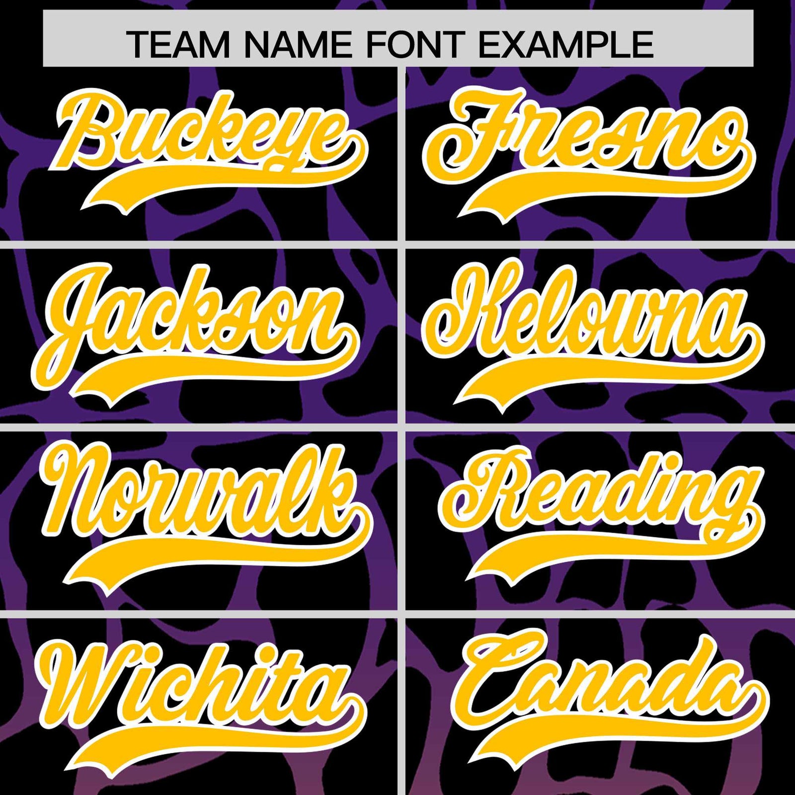 Custom Purple Gold Giraffe Graffiti Pattern Authentic Baseball Jersey
