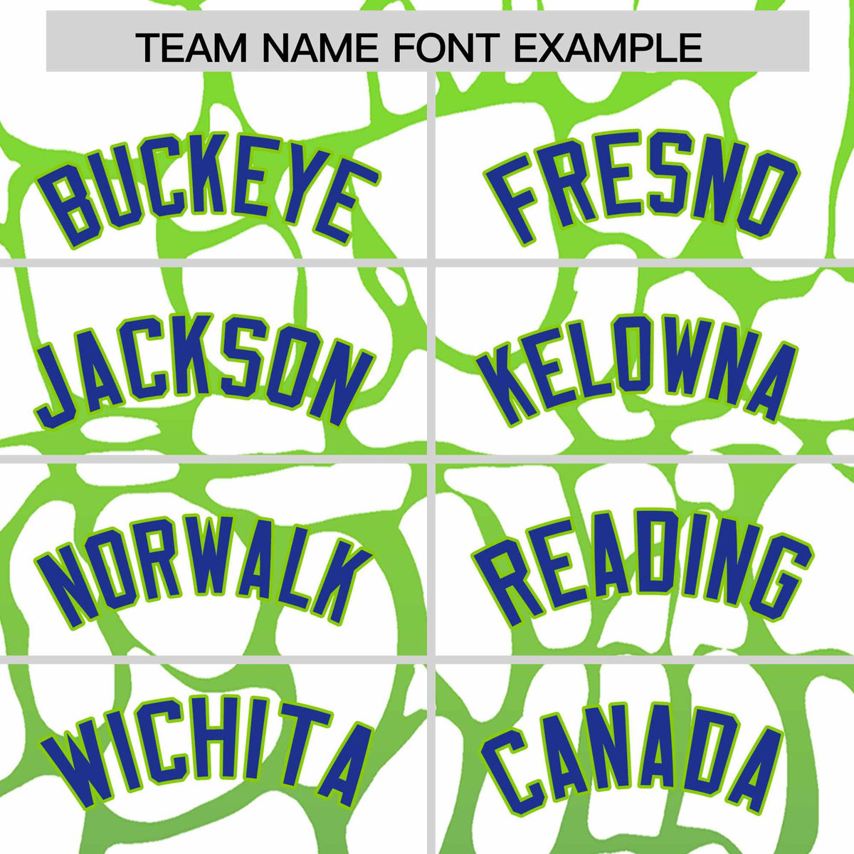 Custom Neon Green Royal Giraffe Graffiti Pattern Authentic Baseball Jersey