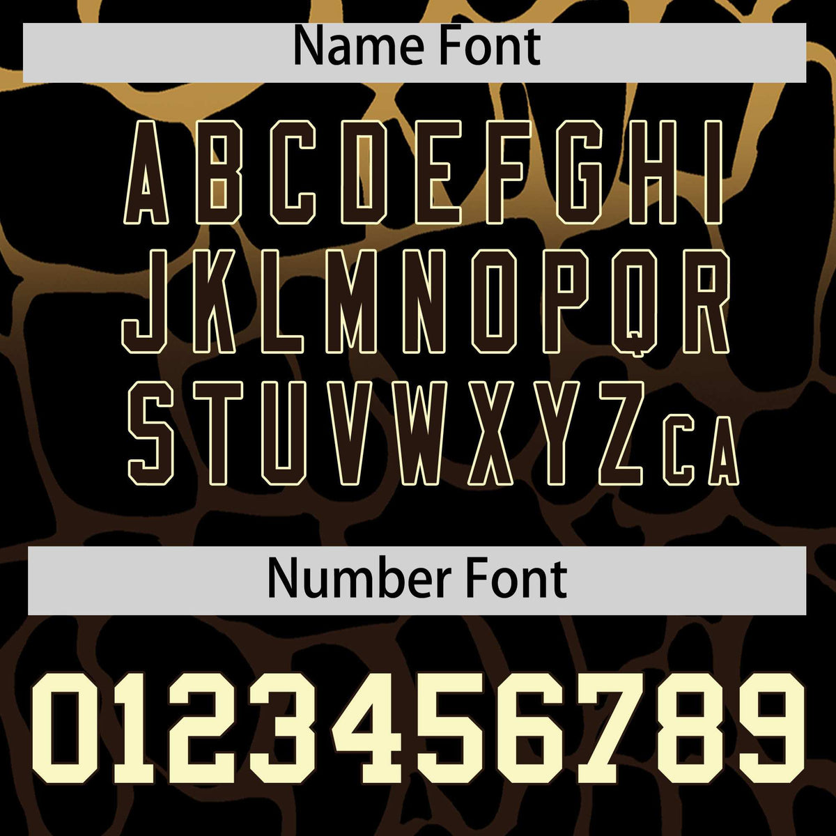 Custom Old Gold Brown Giraffe Graffiti Pattern Authentic Baseball Jersey