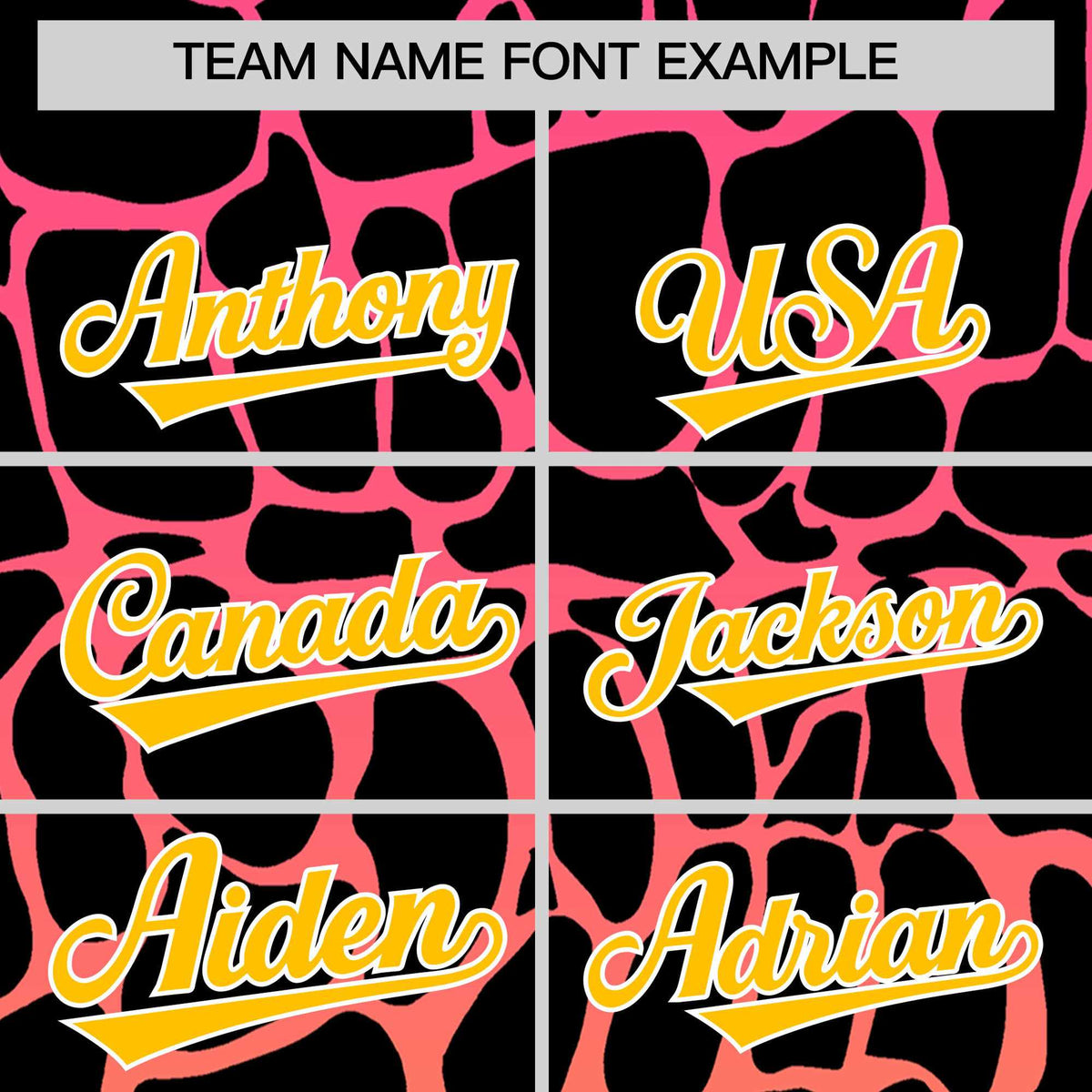 Custom Pink Gold Giraffe Graffiti Pattern Authentic Baseball Jersey