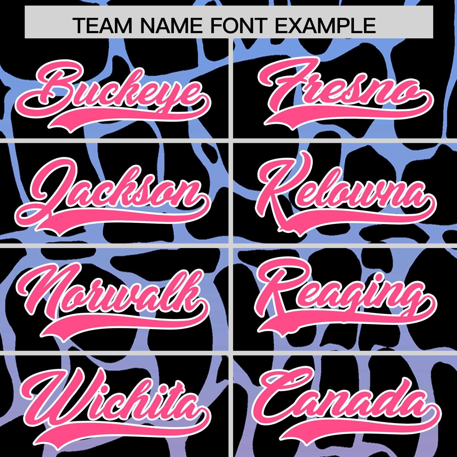 Custom Light Blue Pink Giraffe Graffiti Pattern Authentic Baseball Jersey