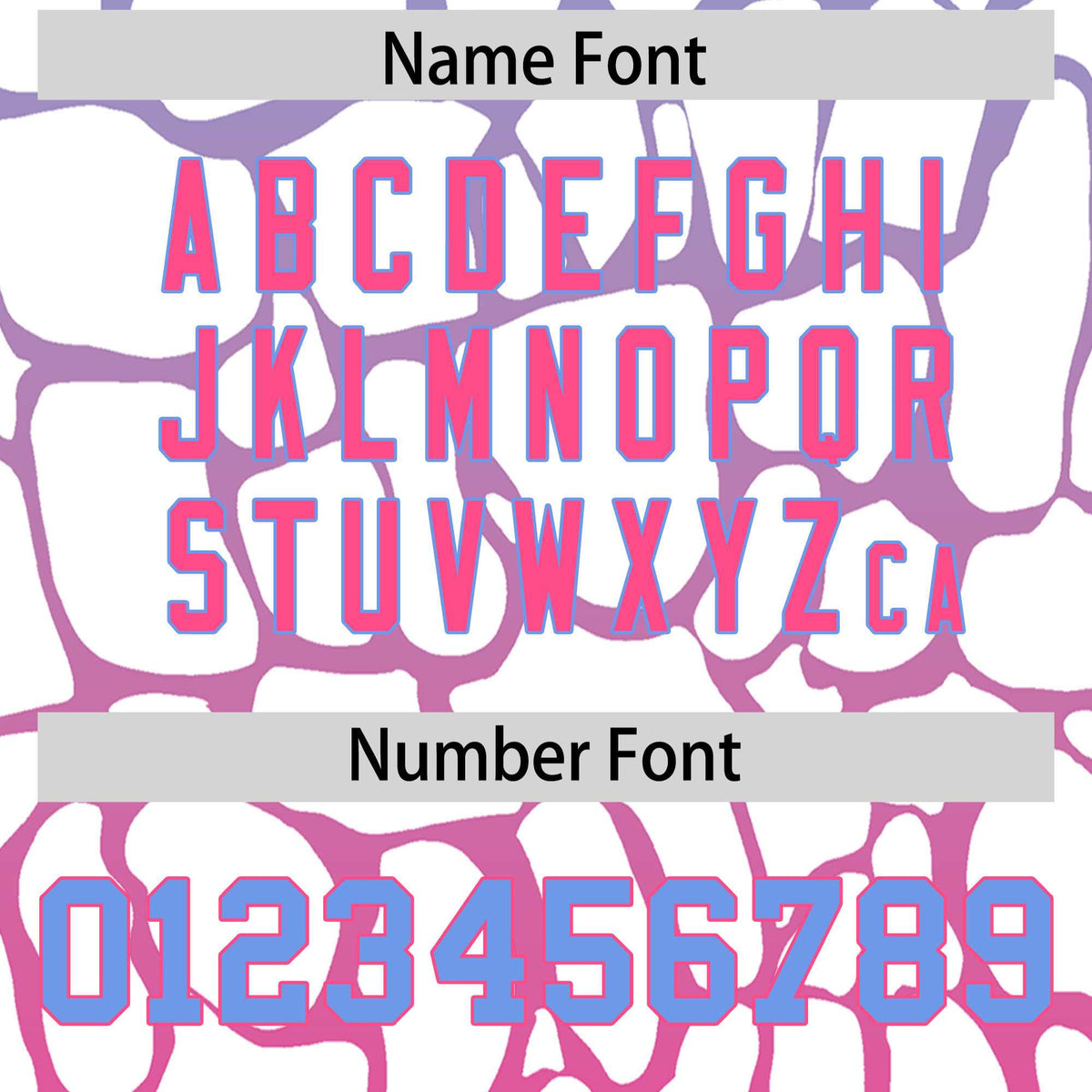 Custom Light Blue Pink Giraffe Graffiti Pattern Authentic Baseball Jersey