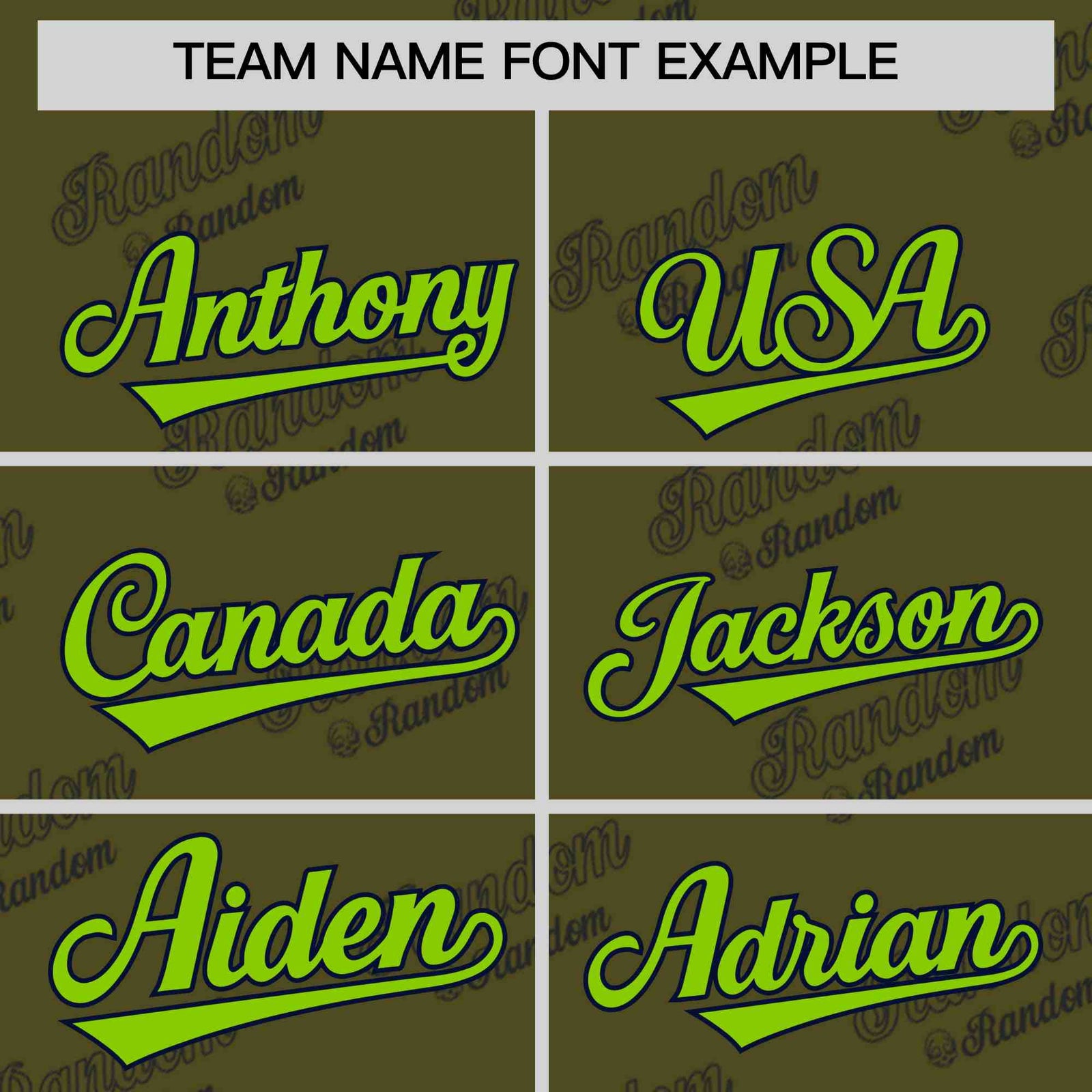 Custom Olive Neon Green Full Button Text Graffiti Pattern Authentic Baseball Jersey