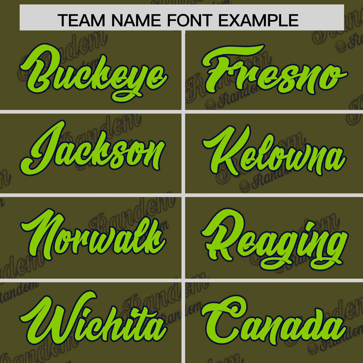 Custom Olive Neon Green Full Button Text Graffiti Pattern Authentic Baseball Jersey