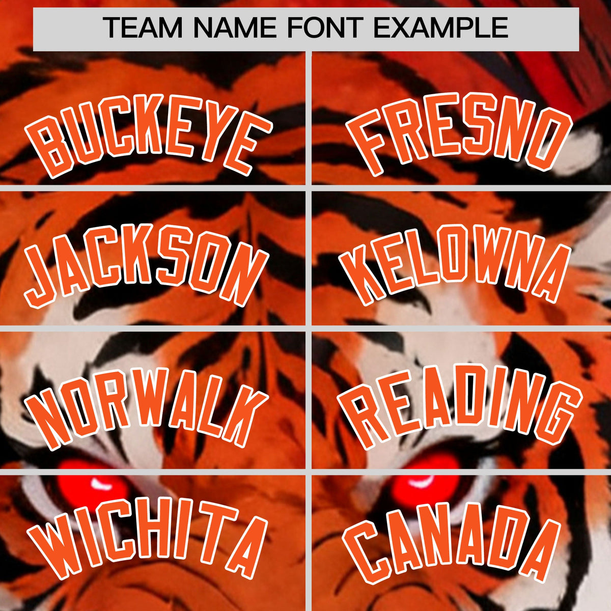 Custom Orange White Tiger Animal Series Personalization Graffiti Pattern Baseball Jersey| KXKSHOP
