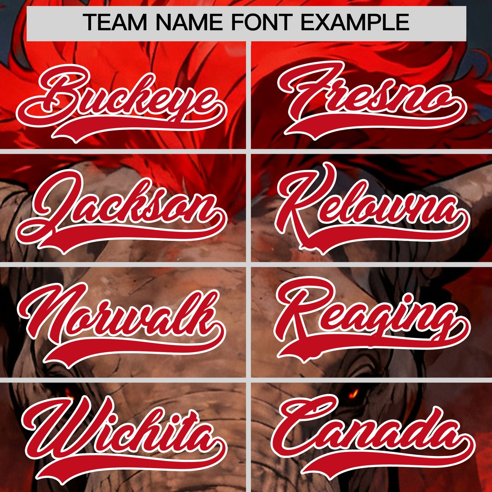 Custom Black White Red Elephant Animal Series Personalization Graffiti Pattern Baseball Jersey| KXKSHOP