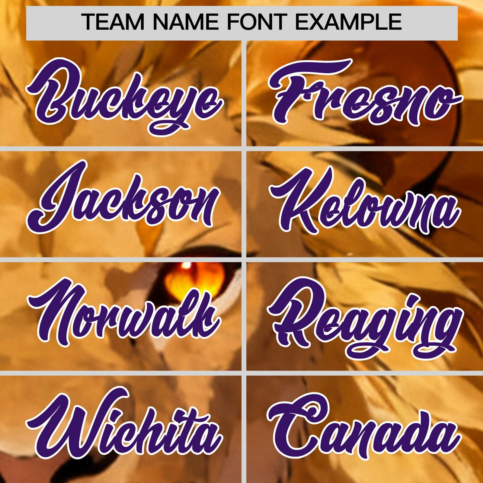 Custom Purple White Gold Lion Animal Series Personalization Graffiti Pattern Baseball Jersey| KXKSHOP