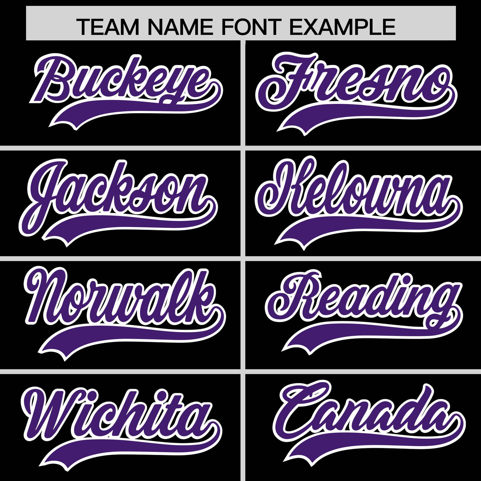 Custom Black Purple Grid Blur Pattern Authentic Baseball Jersey