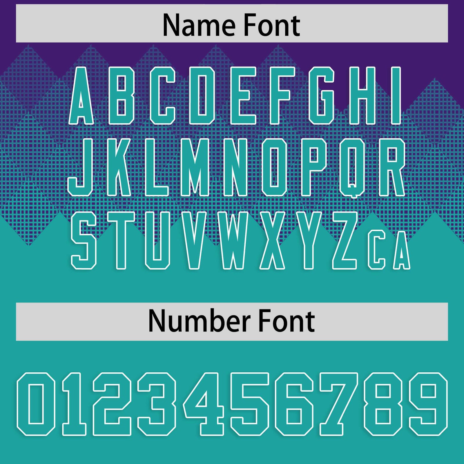 Custom Purple Aqua Grid Blur Pattern Authentic Baseball Jersey