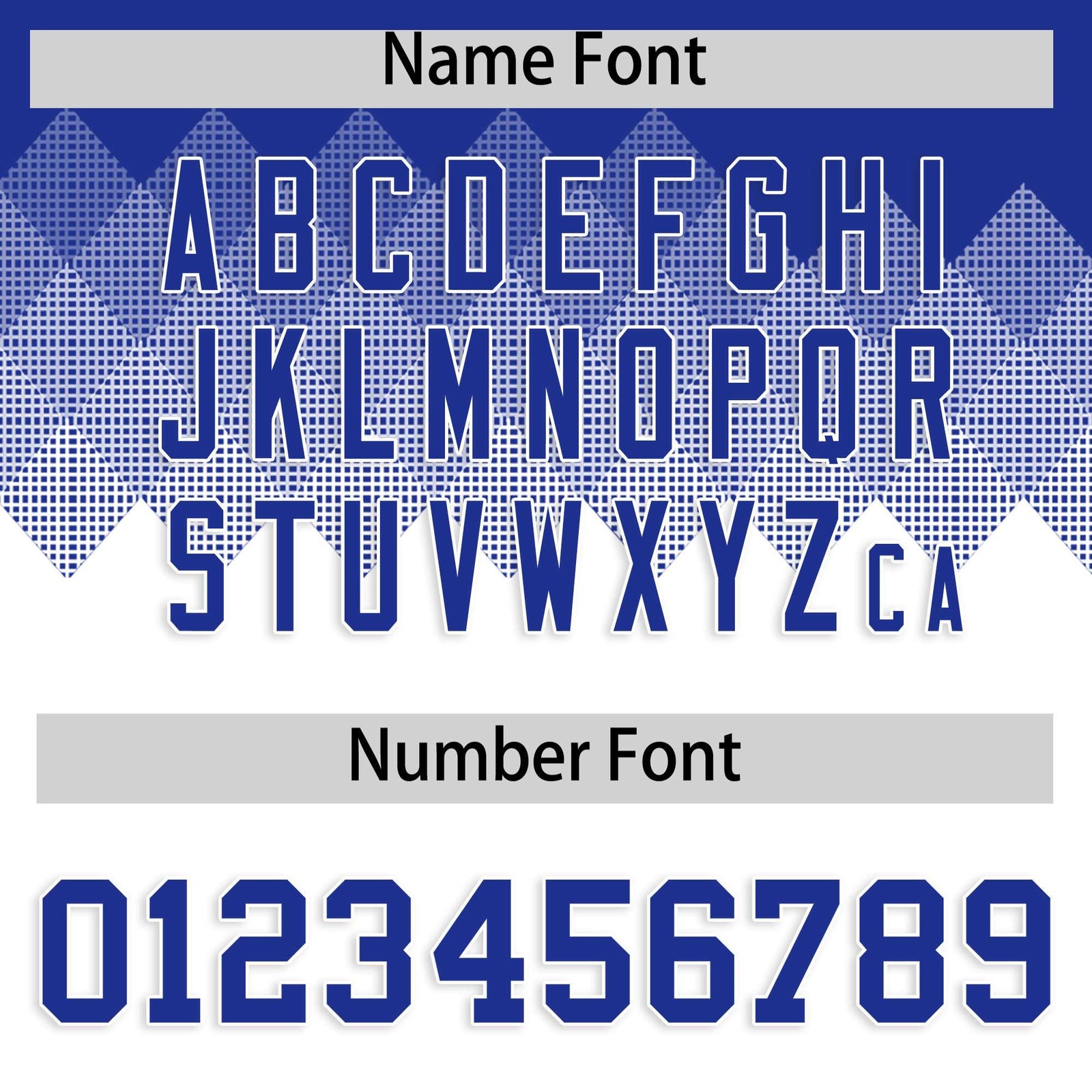 Custom Royal White Grid Blur Pattern Authentic Baseball Jersey