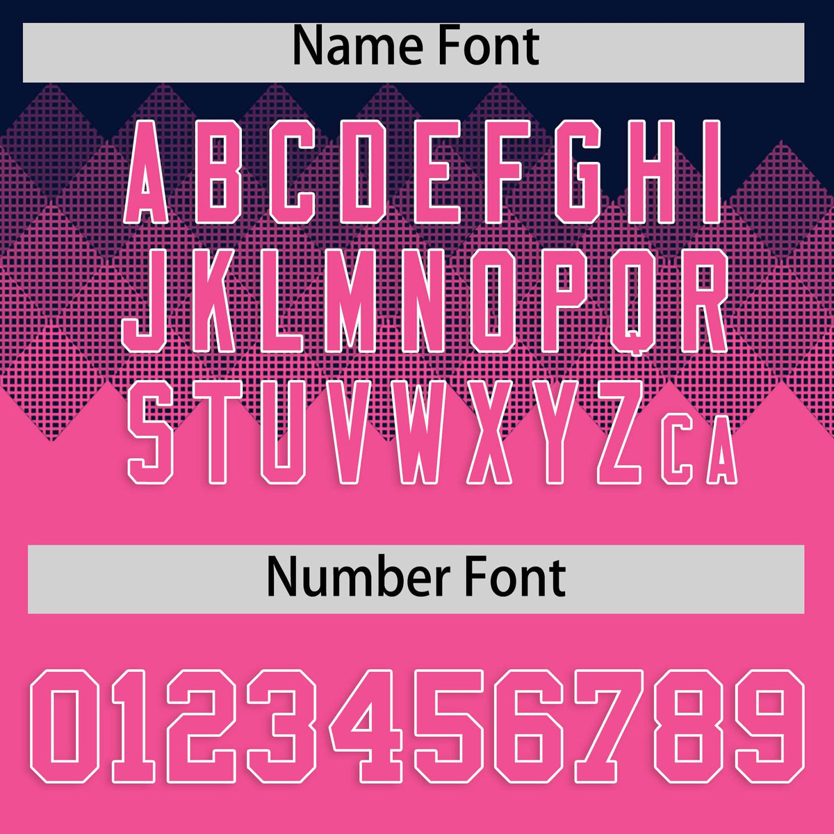 Custom Navy Pink Grid Blur Pattern Authentic Baseball Jersey