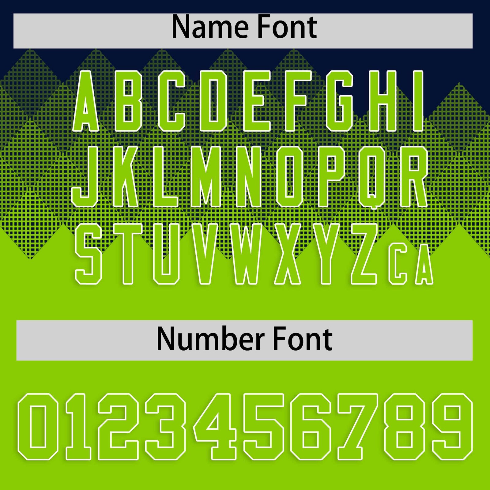 Custom Navy Neon Green Grid Blur Pattern Authentic Baseball Jersey