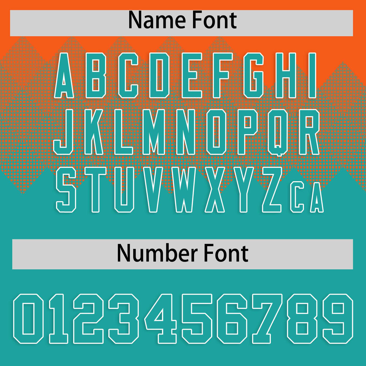 Custom Orange Aqua Grid Blur Pattern Authentic Baseball Jersey