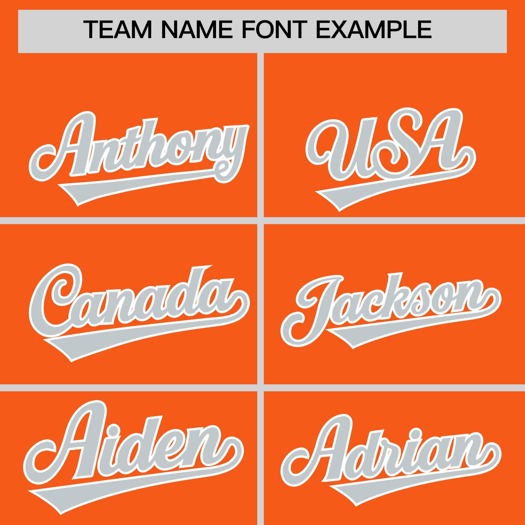 Custom Orange Silver Grid Blur Pattern Authentic Baseball Jersey