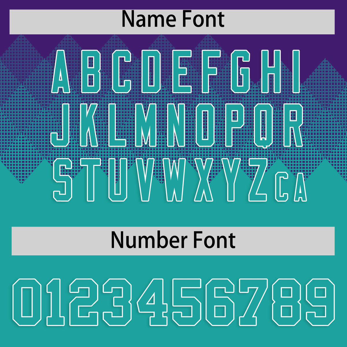 Custom Purple Aqua Grid Blur Pattern Authentic Baseball Jersey