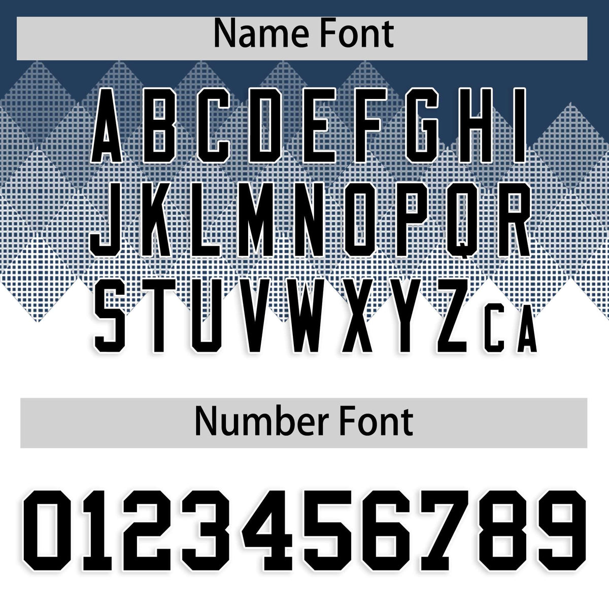 Custom Midnight Blue White Grid Blur Pattern Authentic Baseball Jersey